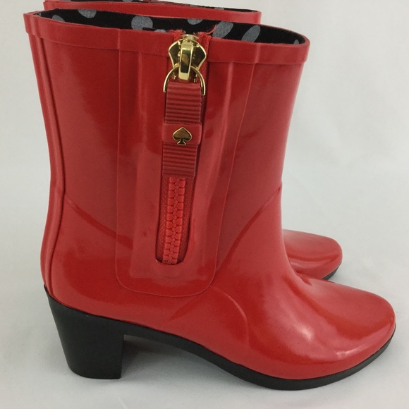 kate spade Shoes - NWOT Kate Spade New York Penny Rain Boots Red Sz 5